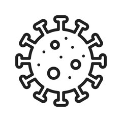 Virus icon vector image. Suitable for mobile apps, web apps and print media.