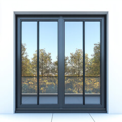 mirror window in the morning