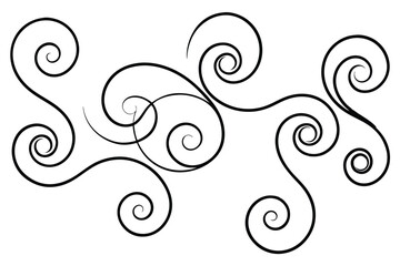 Swirls Transform Ordinary Designs into Art Line Art