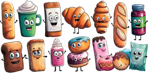 Food Character Adobe Illustrator Artwork - cartoon mascot illustration design character