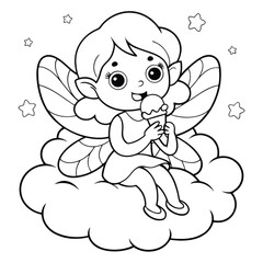 cute fairy coloring pages for kids
