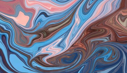 Vibrant Swirling Colors Animate an Enigmatic Landscape in this Abstract Artwork, Perfect for Home Decor, Digital Art, or Design Inspiration