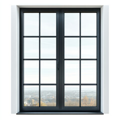 old window in the old building