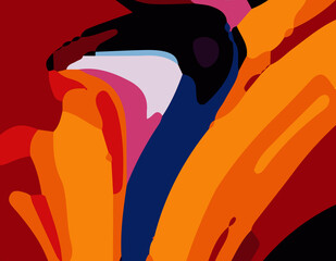 Colorful Abstract wavy Background with lines. Vibrant and Playful Colorful Abstract Cartoon-Themed Multi color Background for Creative and Joyful Artistic Expression. Colorful cartoon theme Background