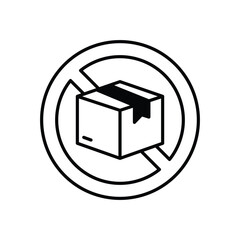 Logistics Forbidden Vector icon