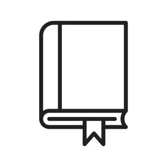 Bookmark icon vector image. Suitable for mobile apps, web apps and print media.