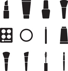 Fototapeta premium Set of cosmetic icon vector