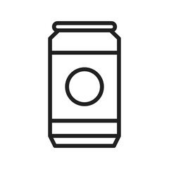 Can icon vector image. Suitable for mobile apps, web apps and print media.