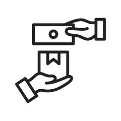 Cash On Delivery icon vector image. Suitable for mobile apps, web apps and print media.