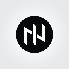 Letter N Circle vector icon illustration