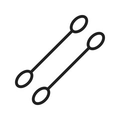 Cotton Swab icon vector image. Suitable for mobile apps, web apps and print media.