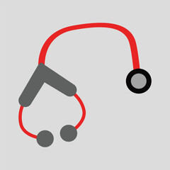 medicine stethoscope icon. vector illustration