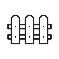 Fence icon vector image. Suitable for mobile apps, web apps and print media.
