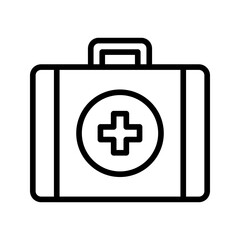 First Aid Kit icon vector image. Suitable for mobile apps, web apps and print media.