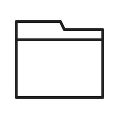 Folder icon vector image. Suitable for mobile apps, web apps and print media.