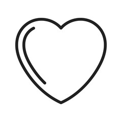 Heart icon vector image. Suitable for mobile apps, web apps and print media.