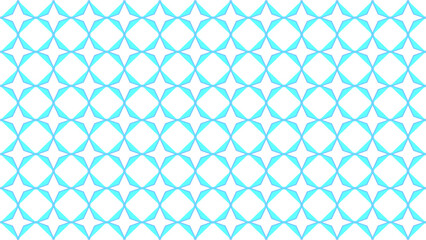 Fototapeta premium Seamless geometric pattern featuring blue abstract shapes on a light background, perfect for textile, islamic pattern, backdrop, wallpaper or modern decorative design project needing clean and elegant