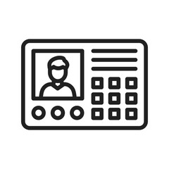 Intercom icon vector image. Suitable for mobile apps, web apps and print media.