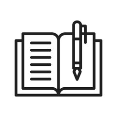Literature icon vector image. Suitable for mobile apps, web apps and print media.