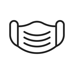 Medical Mask icon vector image. Suitable for mobile apps, web apps and print media.