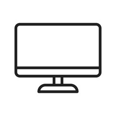 Monitor icon vector image. Suitable for mobile apps, web apps and print media.