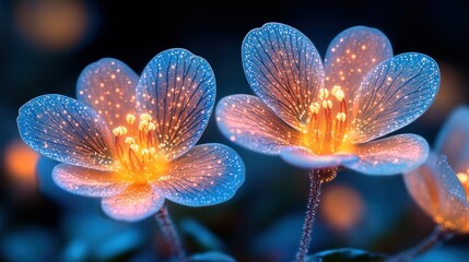 Fototapeta premium Glowing, ethereal flowers (1)