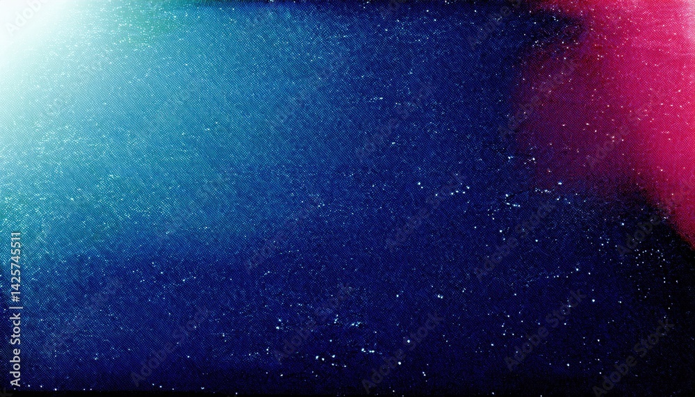Aufkleber deep space starfield background texture with blue gradient and pink nebula, perfect for web design, 