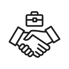 Partnership icon vector image. Suitable for mobile apps, web apps and print media.