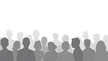 Silhouette of people vector illustration 
