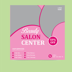 Modern Beauty Salon Interior with Professional Hairstylist and Happy Client During Hair Treatment
