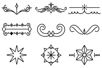 Fototapeta premium Text decoration adds elegance using line art