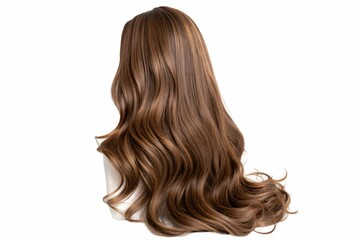 long hair isolated for promotion and marketing 