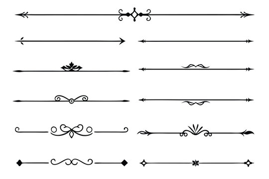 Text Dividers Enhancing Visual Flow with Line Art