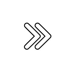 Obraz premium Fast Forward Arrows Outline