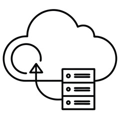 cloud computing concept illustration