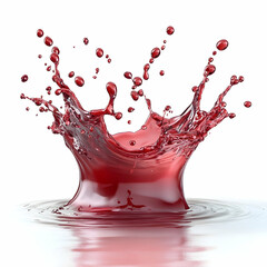 Red Liquid Splash High Resolution Image