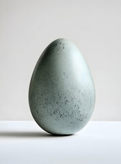 Egg Shape with Spots on White Table