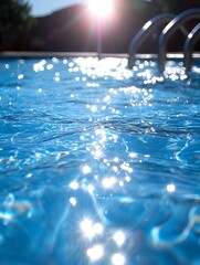 Sunny Pool Water Surface