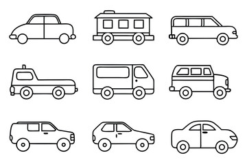 Vehicle Design with Elegant Line Art Styles