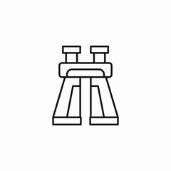 pair of binoculars icon sign vector