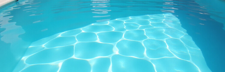 Obraz premium The Swimming Pool Has A Clear Water Surface That Is Ideal For Water Activities Such As Swimming And Relaxation.