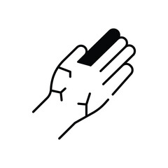 Dry skin Vector icon