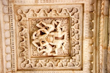 Marble carvings, Ranakpur Jain Temple, Ranakpur, Rajasthan