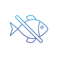 No seafood Vector icon