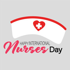 Happy International Nurses Day, Vector Illustration