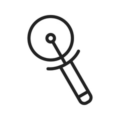 Pizza Knife icon vector image. Suitable for mobile apps, web apps and print media.