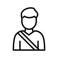 Passenger icon vector image. Suitable for mobile apps, web apps and print media.