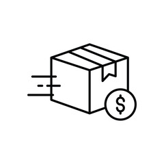 Shipping Cost Vector icon