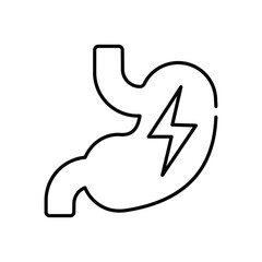 stomach pain Vector icon