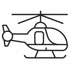 helicopter vector illustration icon